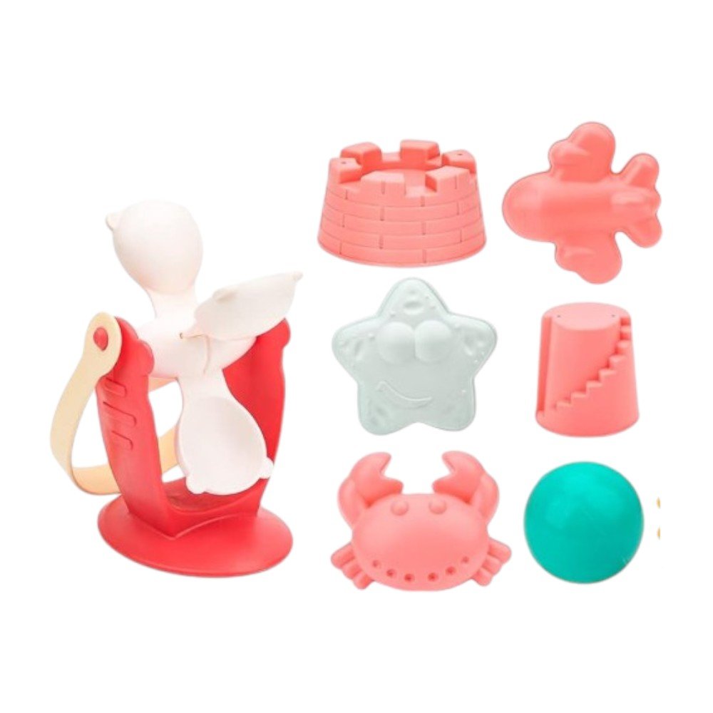 17 - Piece Kids Beach Toy Includes Bucket, Sand Molds, and Tools - Babies Mall