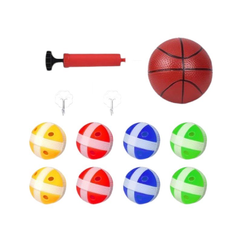 2 - in - 1 Basketball Hoop & Dartboard – Portable, Foldable & Durable - Babies Mall
