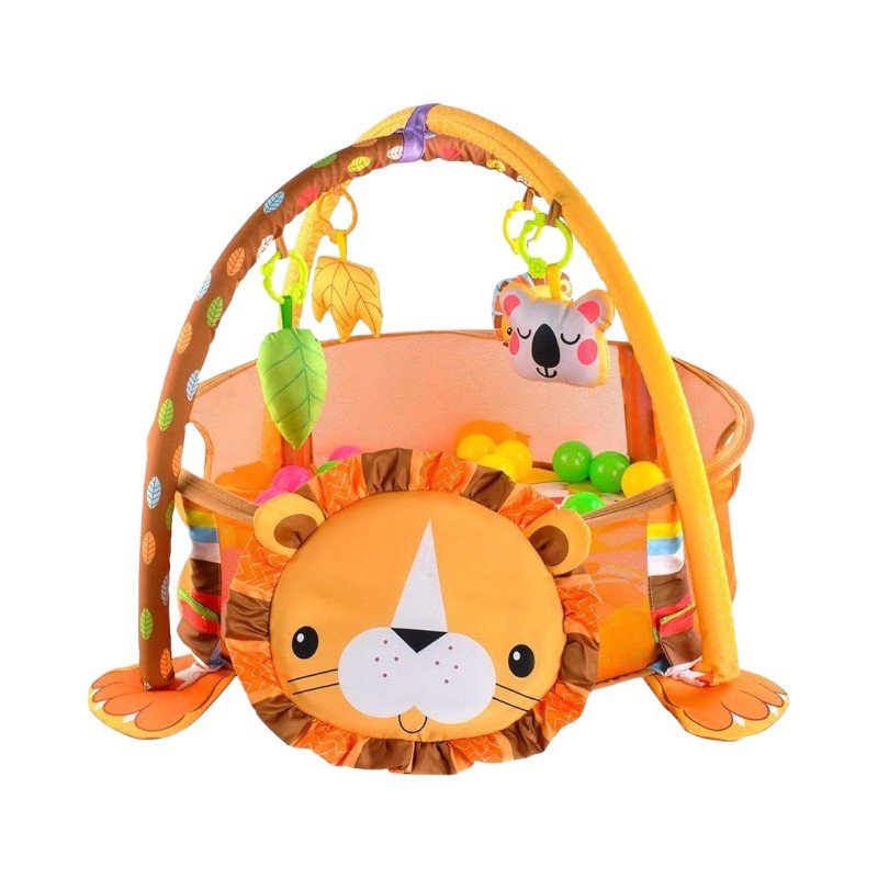 3 - in - 1 Baby Play Mat with Ball Pool, Hanging Toys - Babies Mall