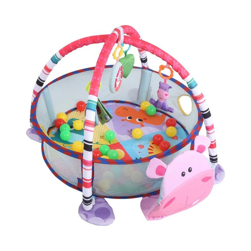 3 - in - 1 Baby Play Mat with Ball Pool, Hanging Toys - Babies Mall
