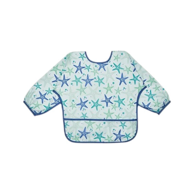 5 - Pack Waterproof Long - Sleeve Bibs, Stain - Resistant & Adjustable - Babies Mall