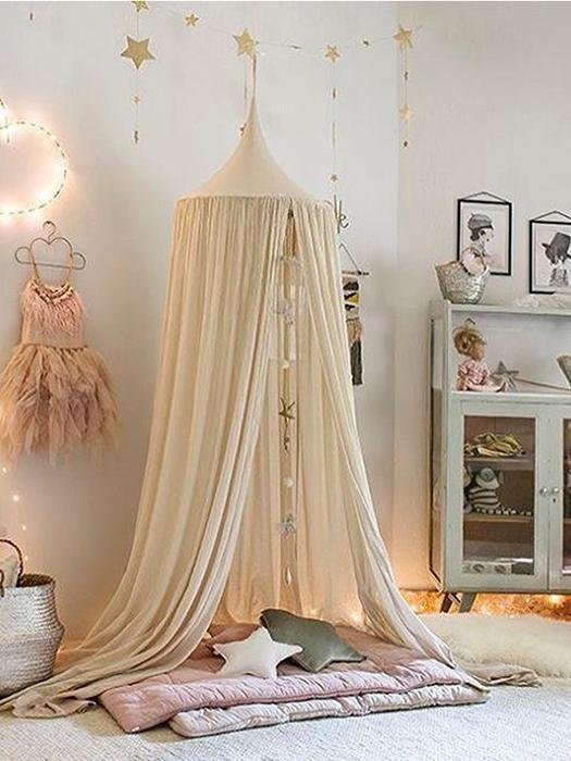9ft Baby Canopy in Chiffon Cotton, Hanging Tent for Bedroom Nursery - Babies Mall