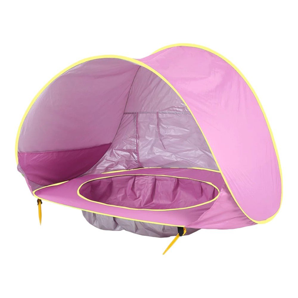 Baby Beach Tent with Mini Pool – Pop - Up Sun Shelter in 3 Colors - Babies Mall