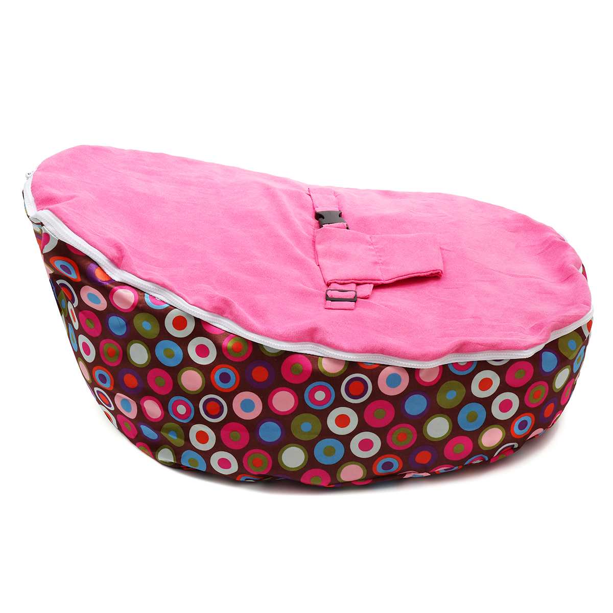 Baby Bean Bag Lounger with Adjustable Support Harness, Washable Cover - Babies Mall