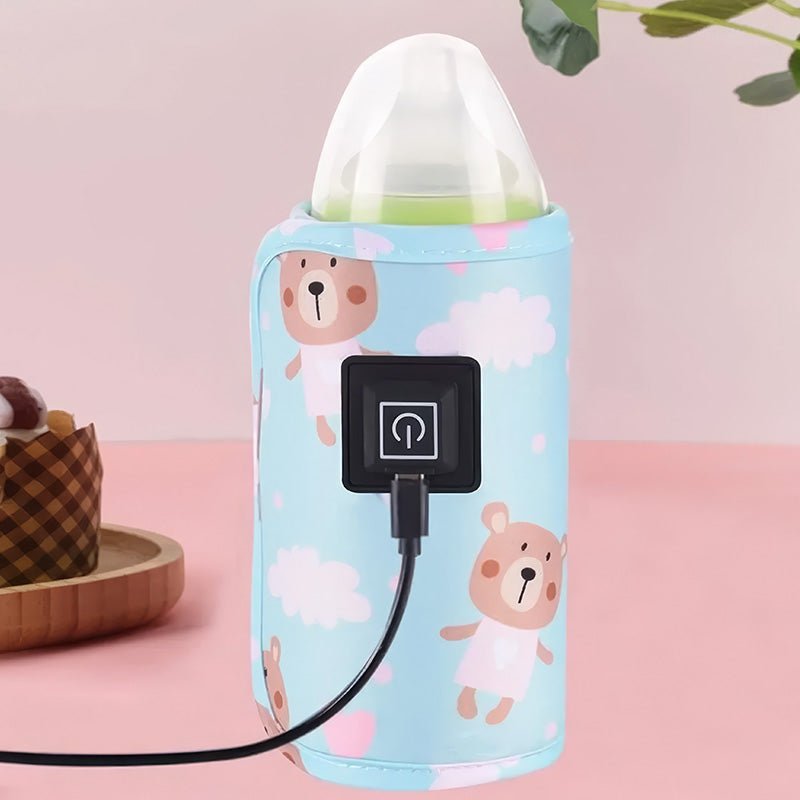 Baby Bottle Warmer Wrap – Portable USB Heating Cover for Baby Milk - Babies Mall