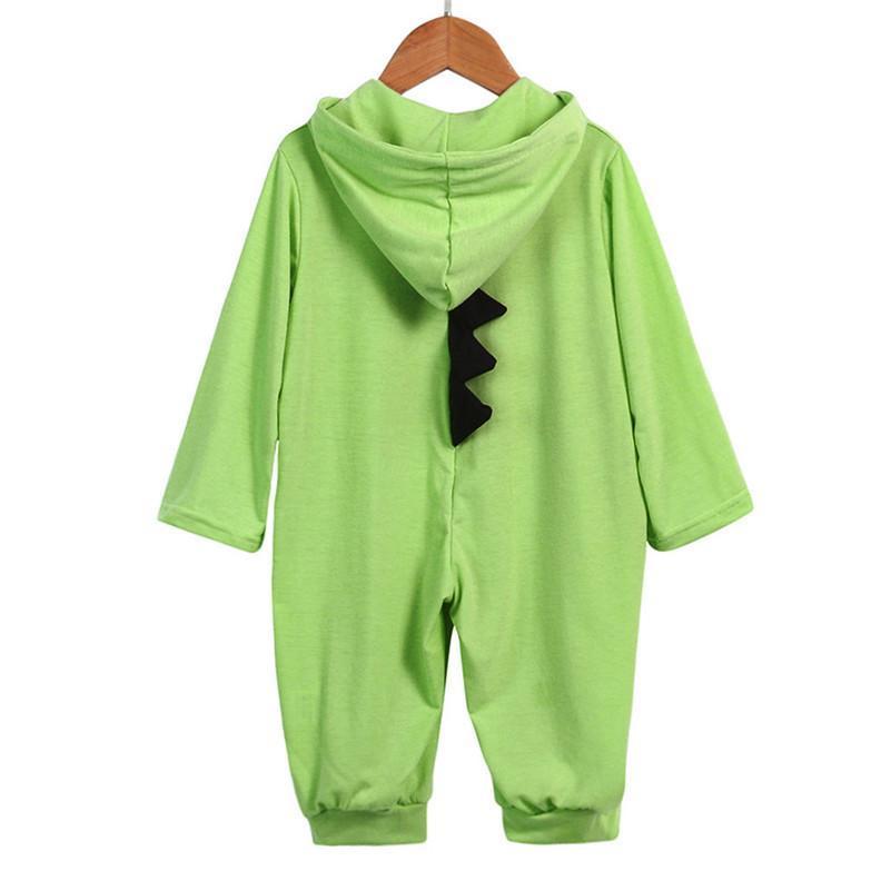 Baby Dinosaur Onesie with 3D Spikes, Cotton Blend Outfit Four Colors - Babies Mall