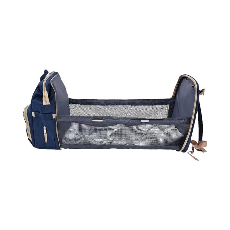 Backpack with Foldable Crib, USB Port, Bottle Holder - Babies Mall