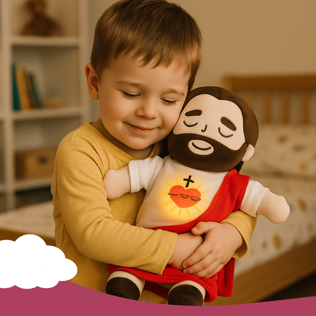 Breathing Jesus Plush Toy – 15 - inch Soothing Bedtime Companion - Babies Mall