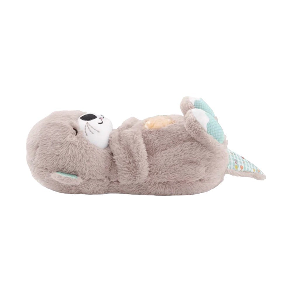 Breathing Otter Plush with Nightlight and Sounds – Baby Sleep Aid Toy - Babies Mall