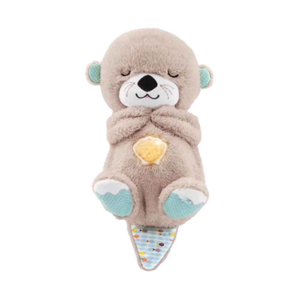 Breathing Otter Plush with Nightlight and Sounds – Baby Sleep Aid Toy - Babies Mall