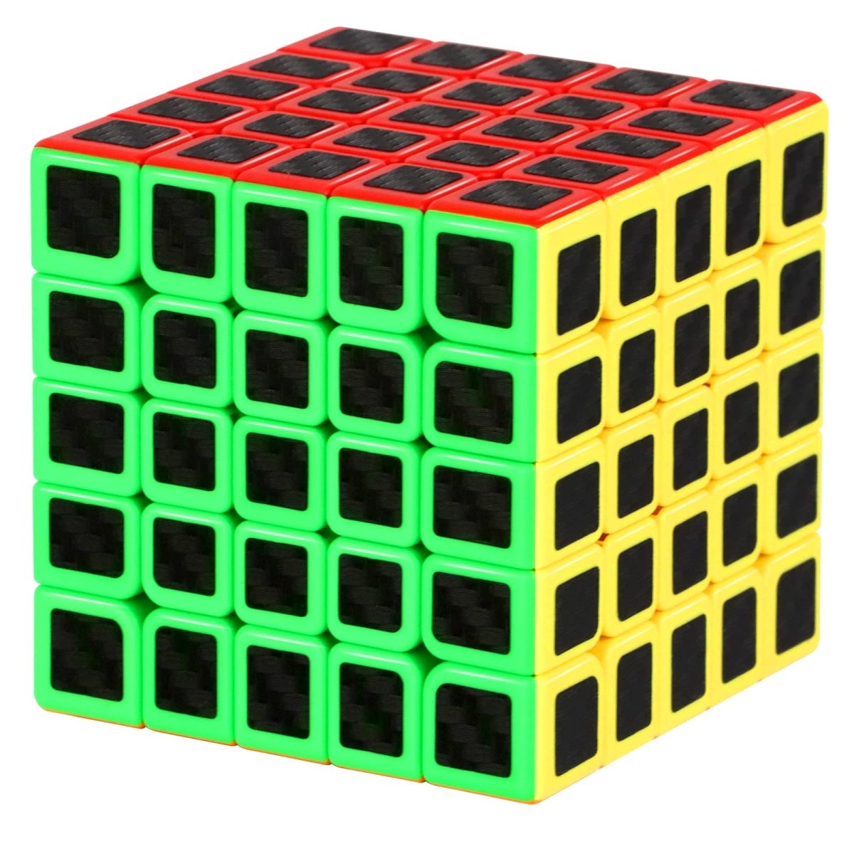 Carbon Fiber Rubik’s Cube Set for Every Skill Level 2x2, 3x3, 4x4, 5x5 - Babies Mall