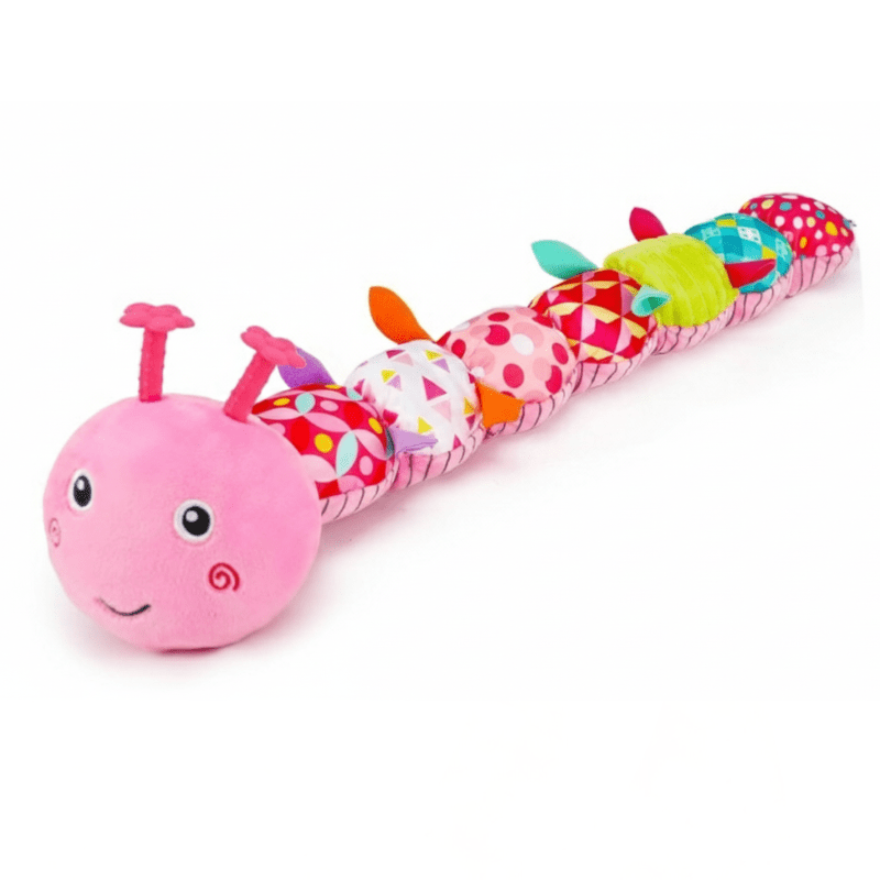 Caterpillar Plush 4 in 1 Toy with Music, Rattle, Crinkle, 0 to 12 Months - Babies Mall