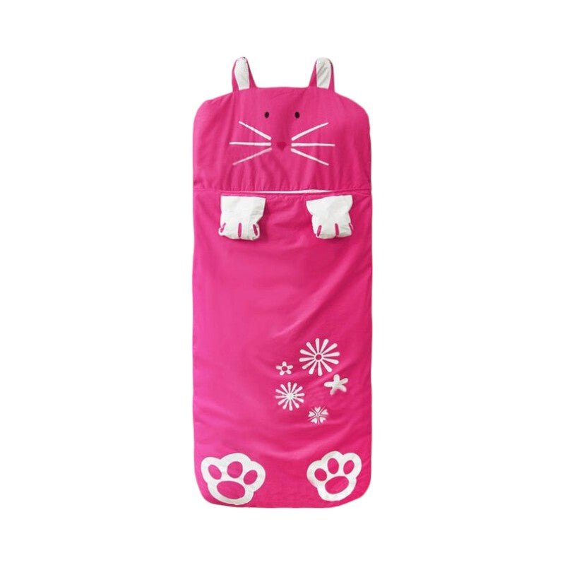 Children’s Cotton Animal Sleeping Bag, 55 inches, 4 Designs - Babies Mall