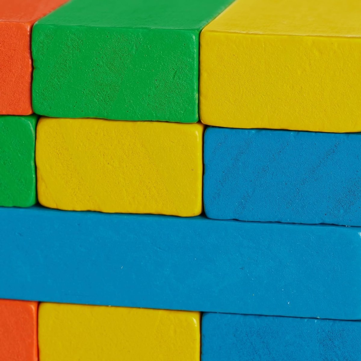 Colorful Wooden Stacking Game with Dice - 48 Blocks - Babies Mall