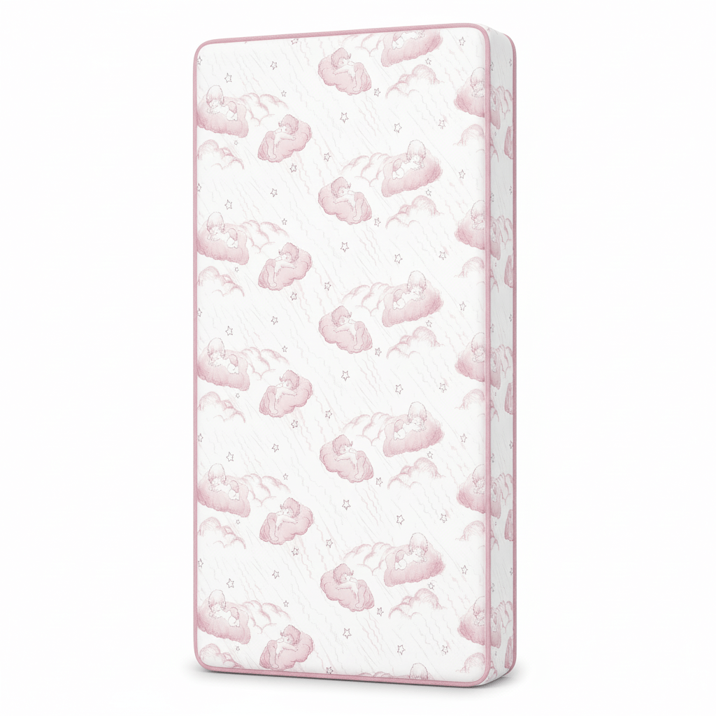 Crib Mattress with 5 Inch Fiber Core And Waterproof Vinyl Cover - Babies Mall