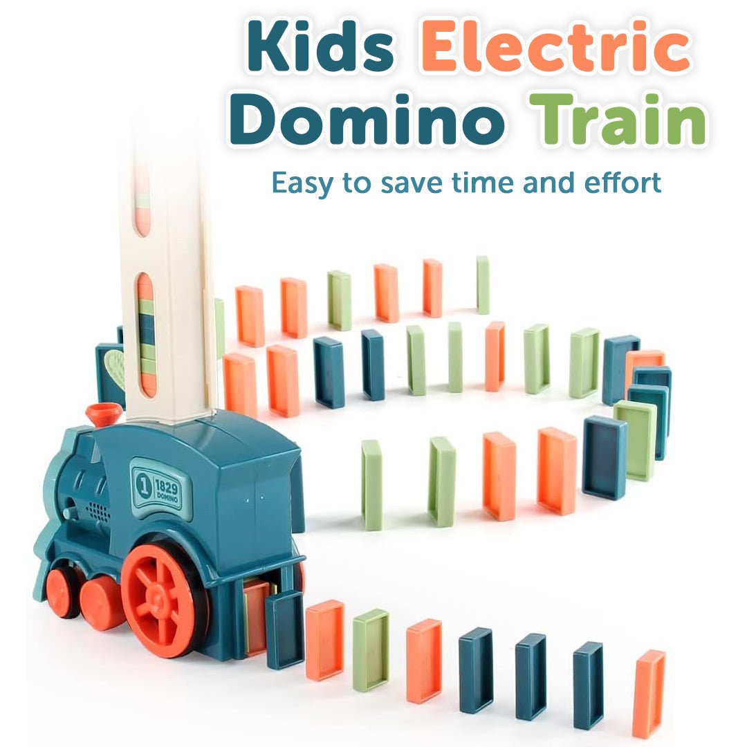 Electric Domino Train – Automatic Domino Placement with Lights - Babies Mall