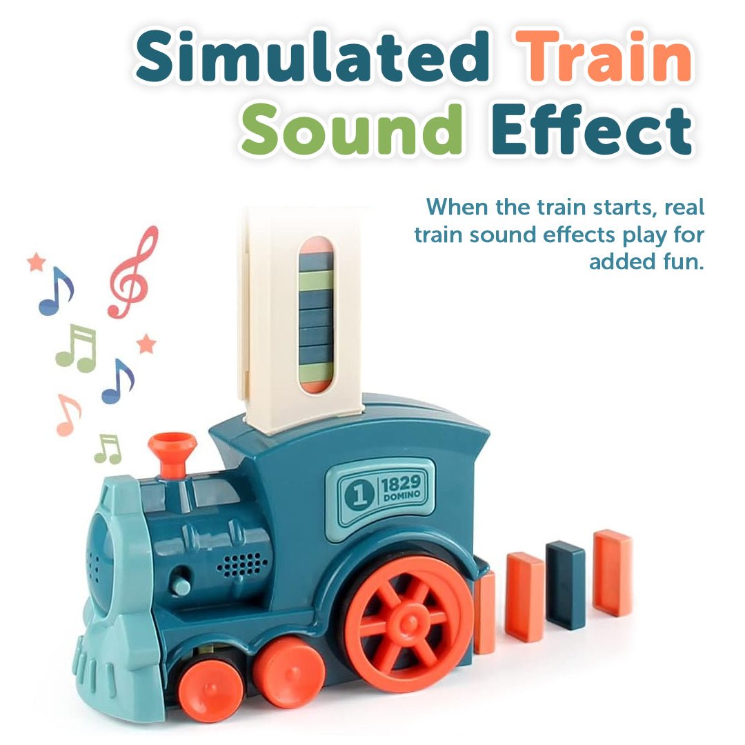 Electric Domino Train – Automatic Domino Placement with Lights - Babies Mall