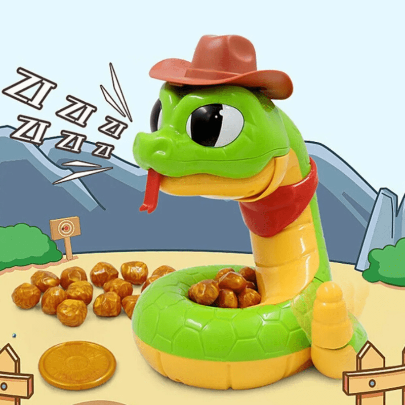 Electric Rattlesnake Treasure Game with Sound, Fast Reflex Toy - Babies Mall