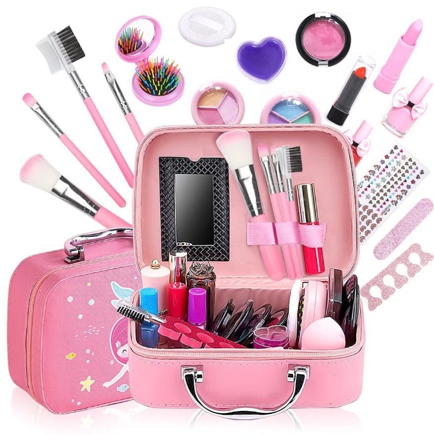 Girls Makeup Kit for Kids Complete Washable Princess Cosmetic Set - Babies Mall