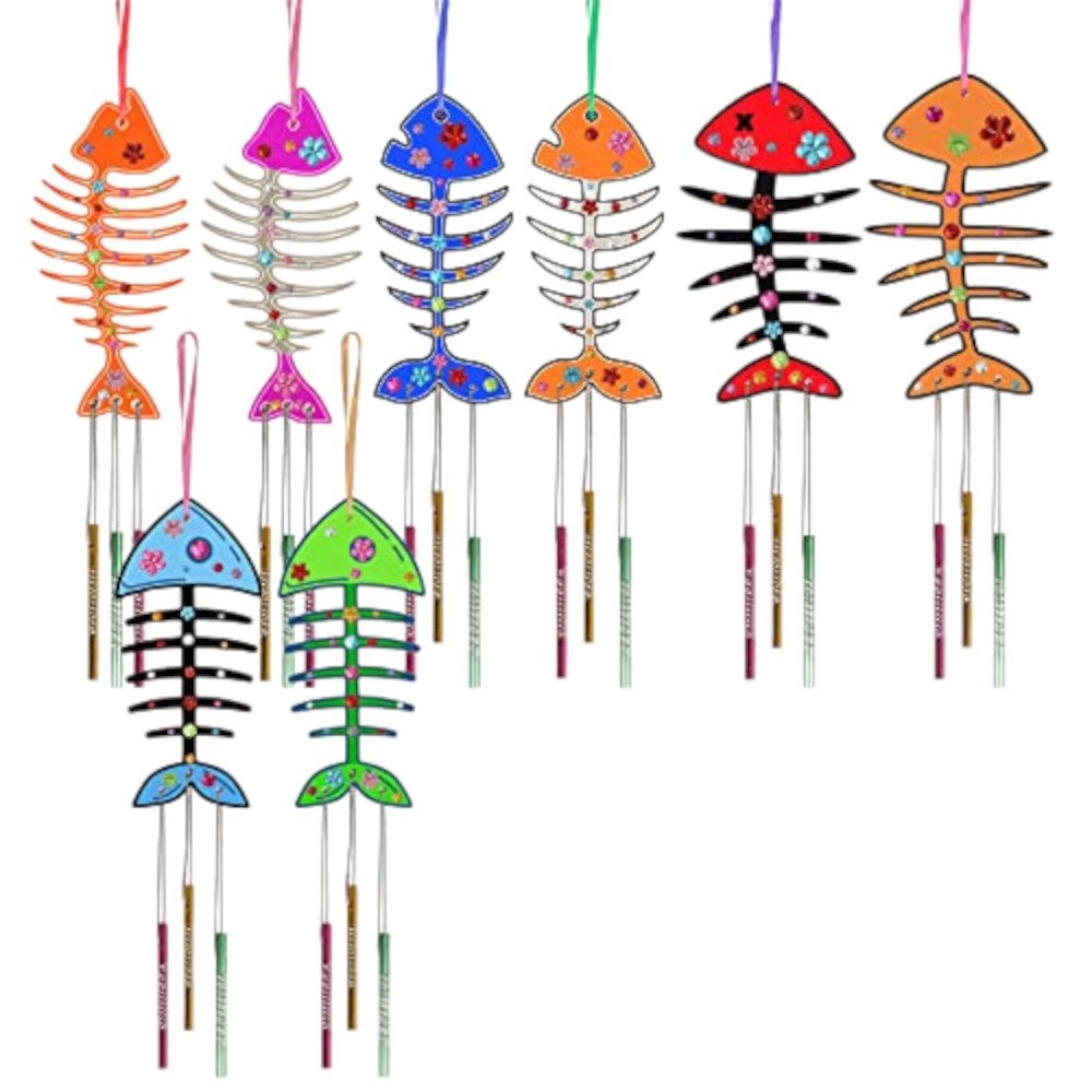 Halloween Wind Chime Craft Kit Monster, Bat, Birds & More DIY Fun - Babies Mall