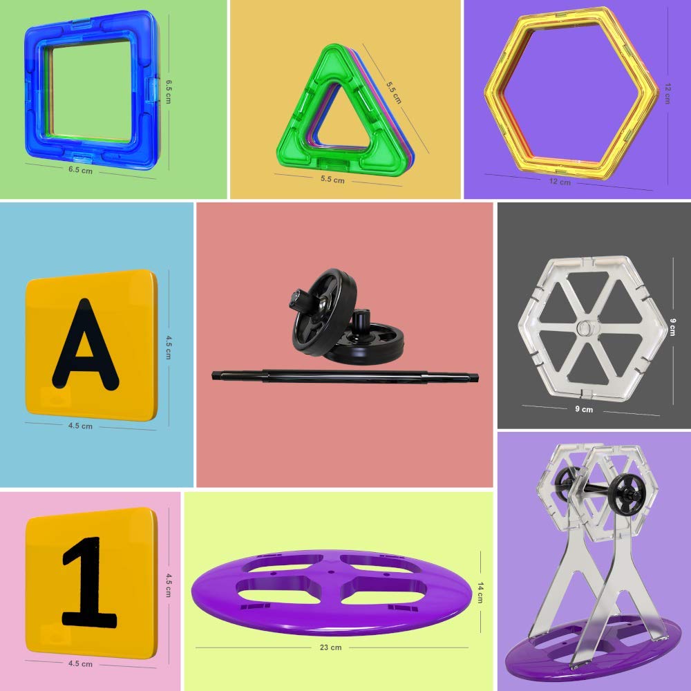 Intelligent Magnetic Building Blocks Set, Multicolor Construction Toy - Babies Mall