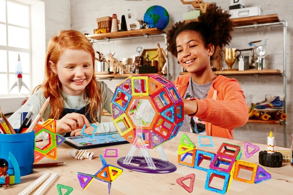 Intelligent Magnetic Building Blocks Set, Multicolor Construction Toy - Babies Mall