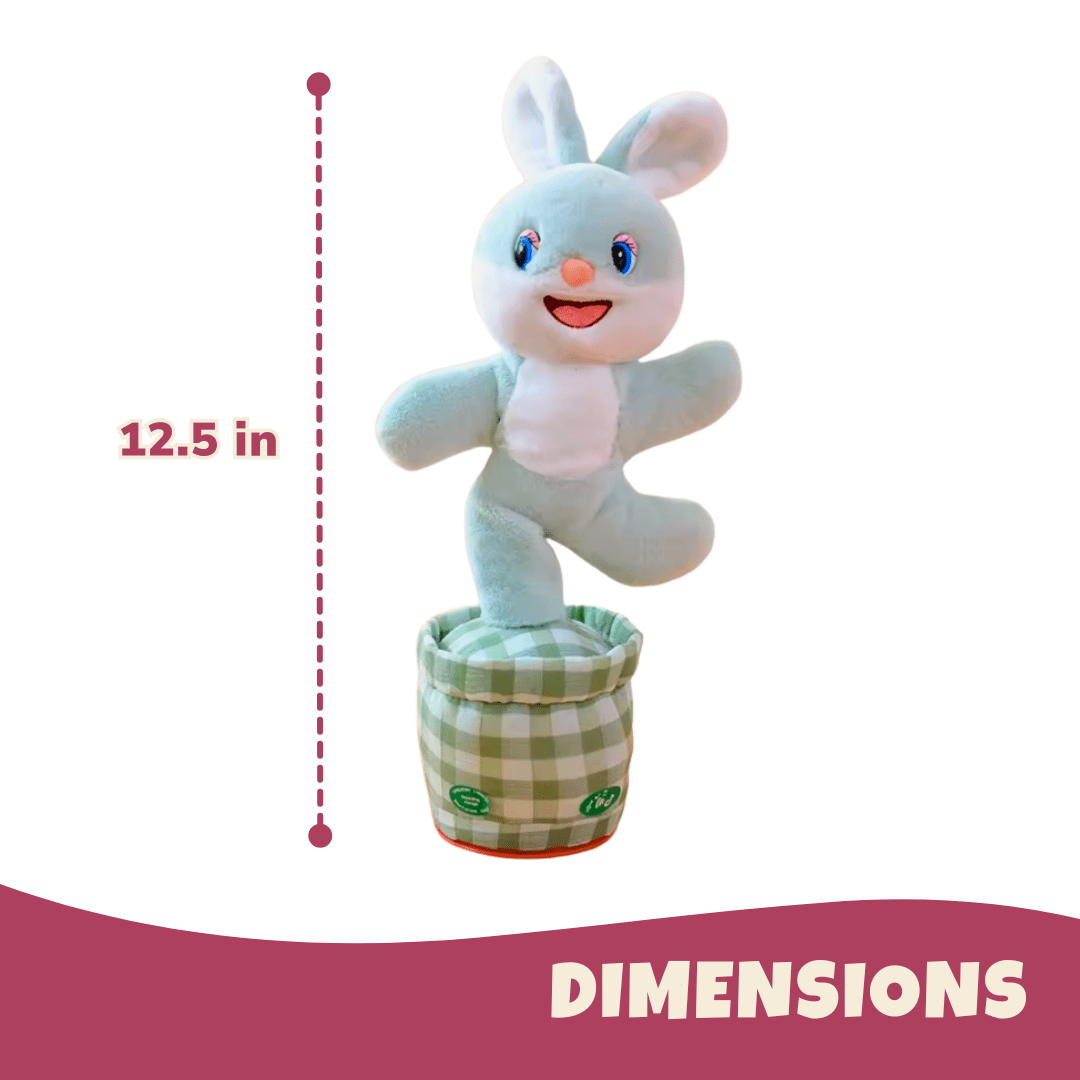 Interactive Dancing Plush – Repeating, Talking, Singing Rabbit or Cow - Babies Mall