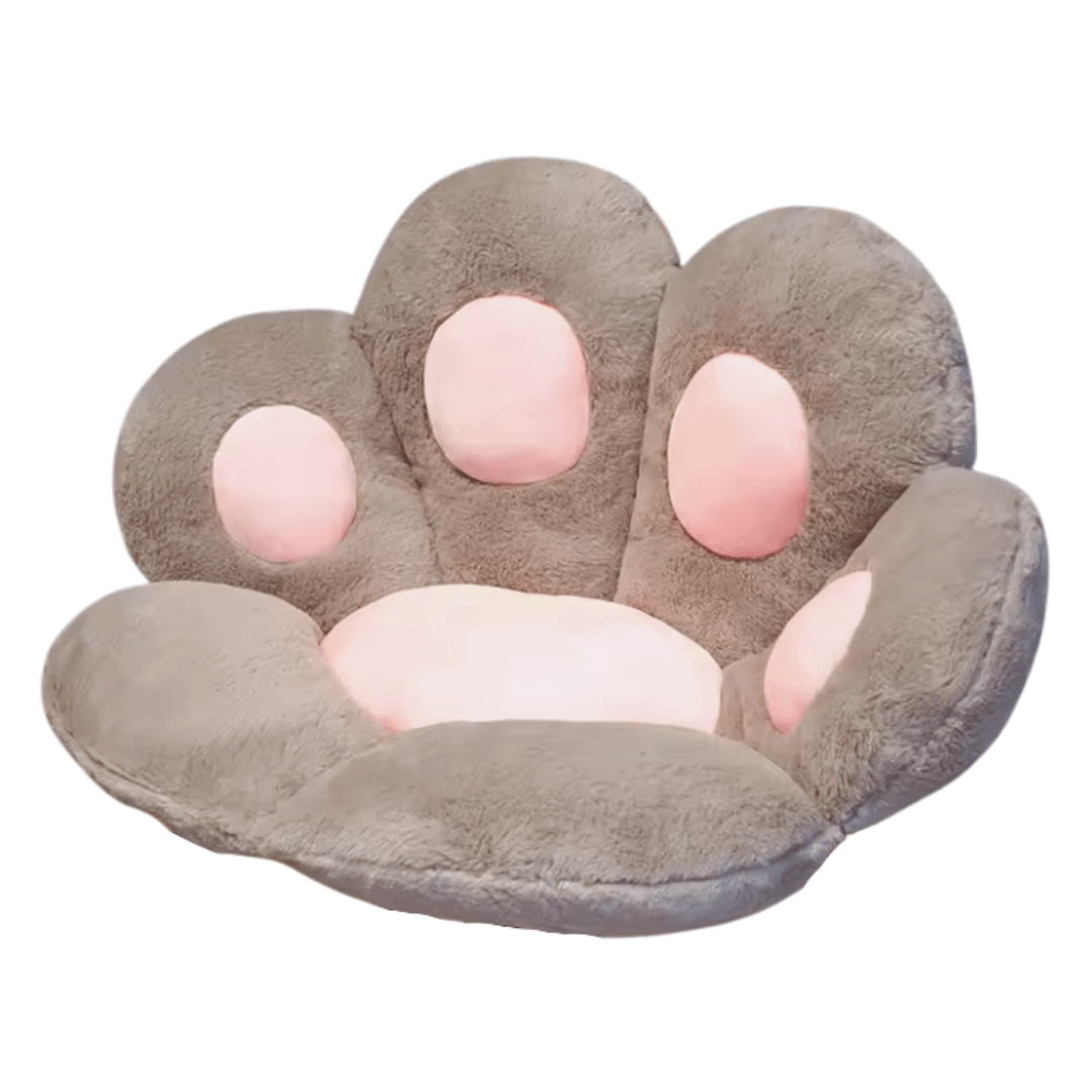 Kawaii Cat Paw Plush Cushion – Soft Cotton Floor Pillow and Nap Doll - Babies Mall