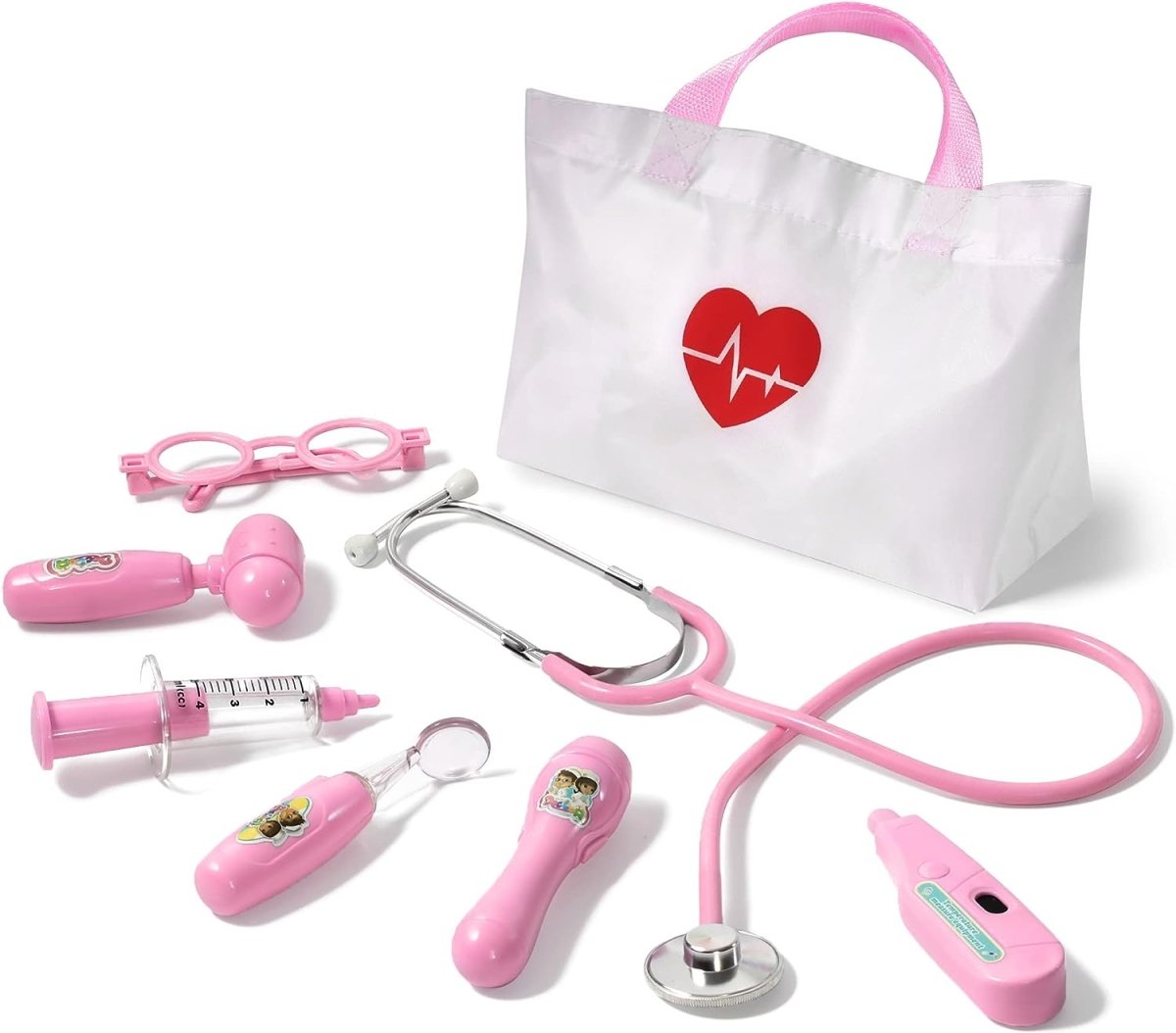 Kids Doctor Kit, Stethoscope & Role Play Set, Blue & Pink - Babies Mall