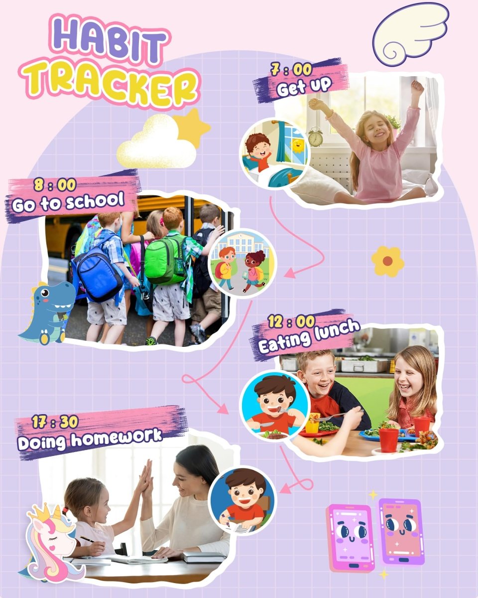 Kids Smart Phone Toy, Dual Camera & MP3 Player, Toddler Learning Games - Babies Mall