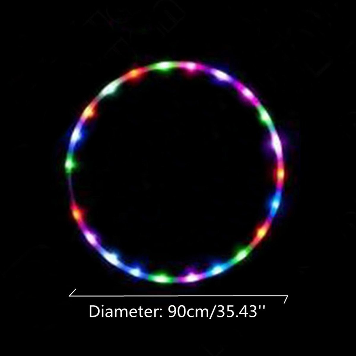 LED Hula Hoop with Adjustable Size and Multicolor Glow from 23" to 35" - Babies Mall