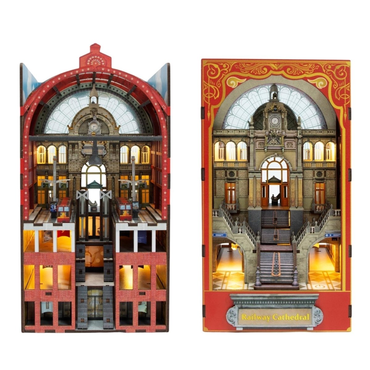 Magic Market Book Nook Kit with LED Lights and DIY Miniatures - Babies Mall
