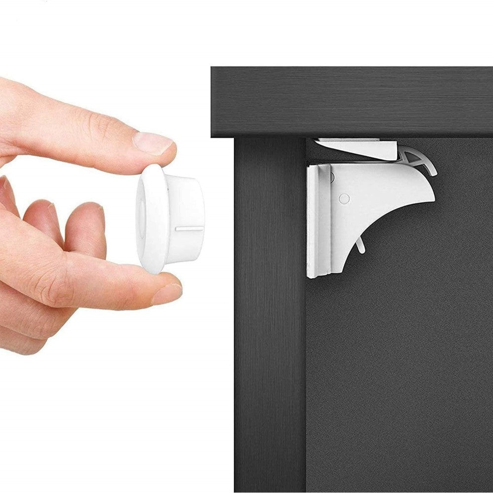 Magnetic Child Locks for Cabinets 10 or 20 Locks with Multiple Keys - Babies Mall