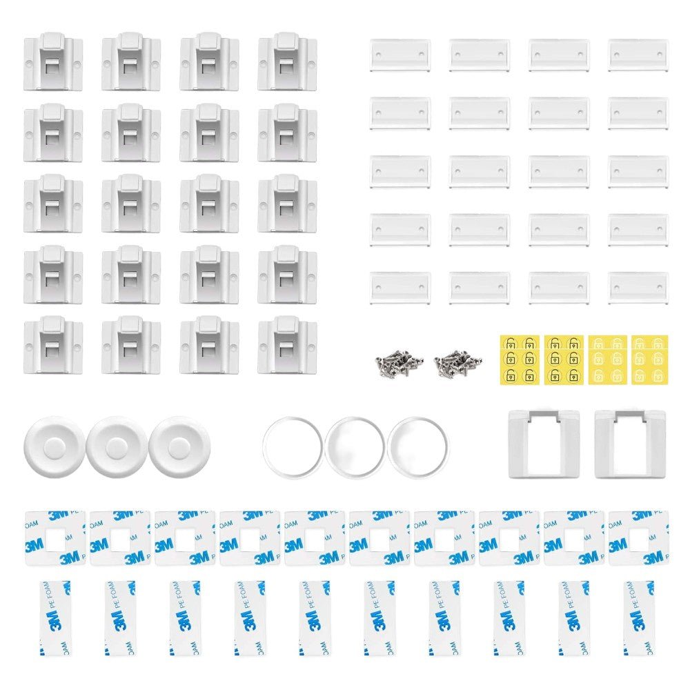 Magnetic Child Locks for Cabinets 10 or 20 Locks with Multiple Keys - Babies Mall