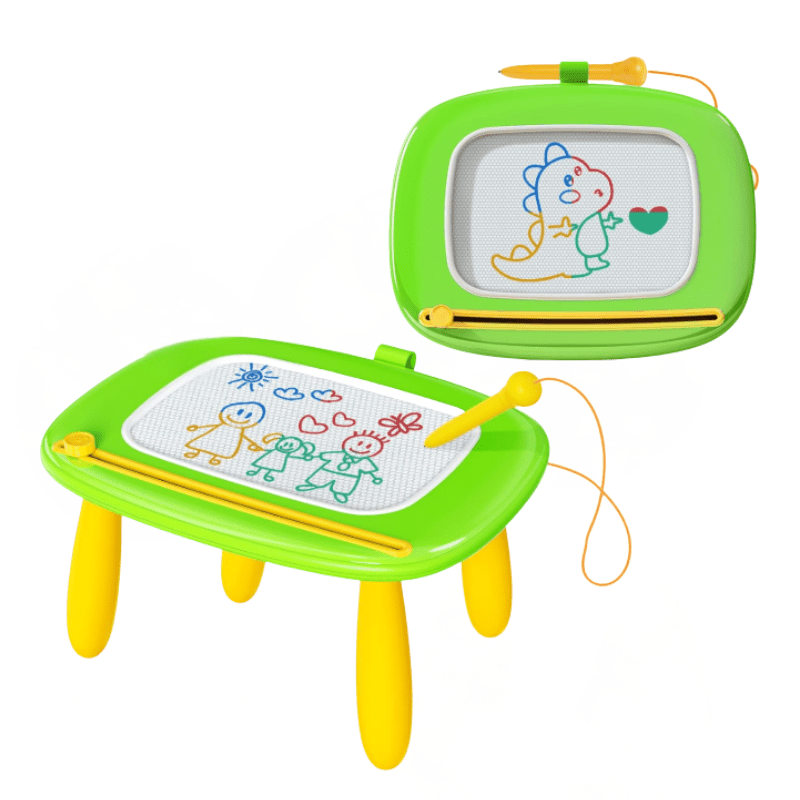 Magnetic Drawing Board Table with Adjustable Legs and Eraser Knob - Babies Mall