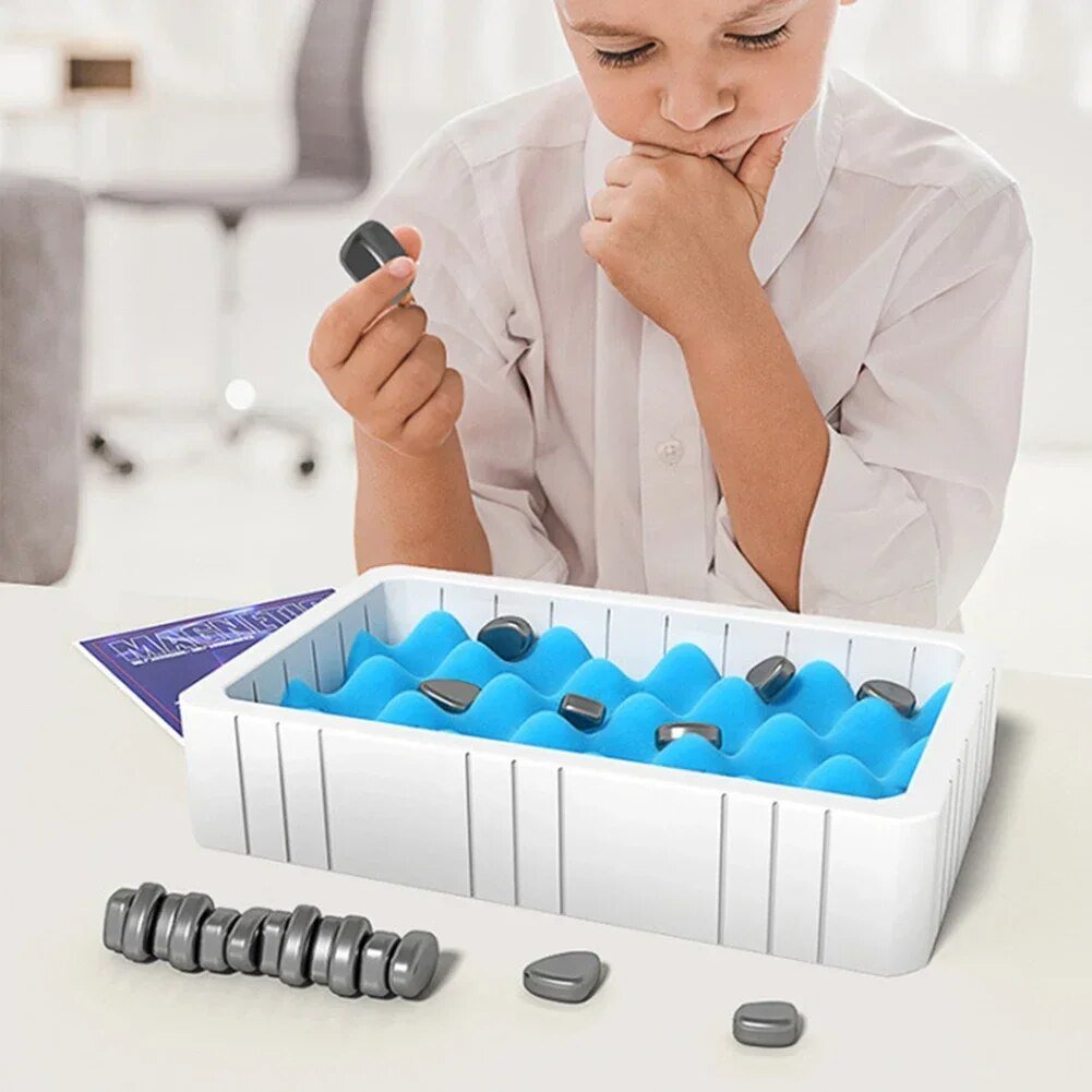 Magnetic Set With Rope Box And Puzzle Challenge Game for Kids - Babies Mall