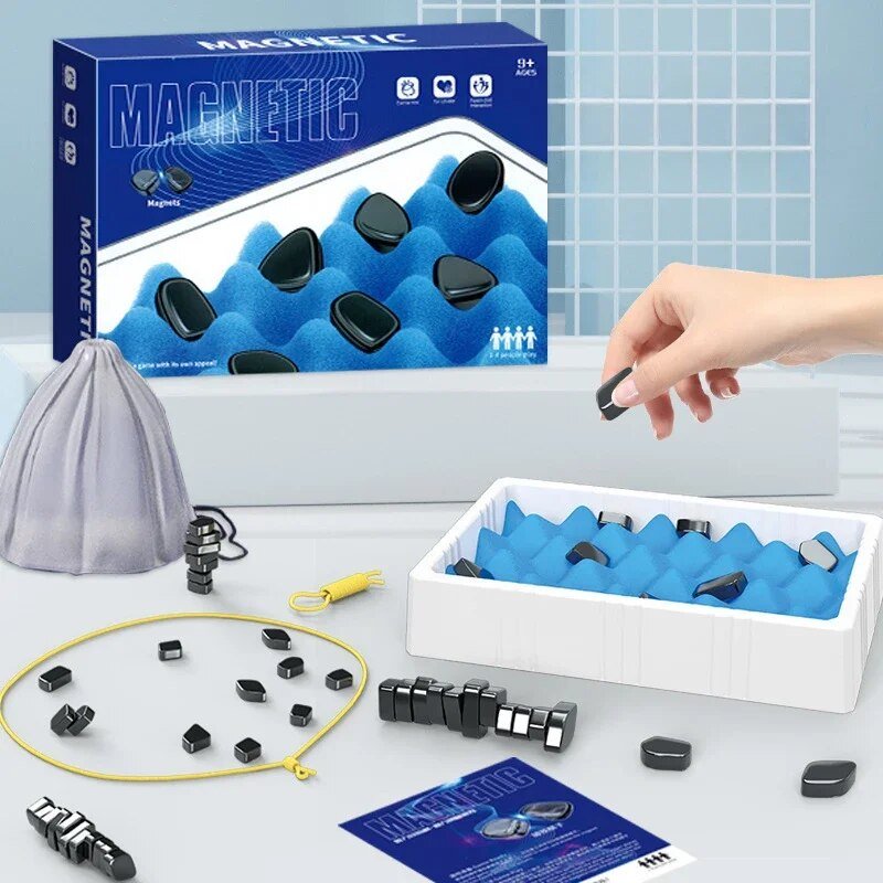 Magnetic Set With Rope Box And Puzzle Challenge Game for Kids - Babies Mall
