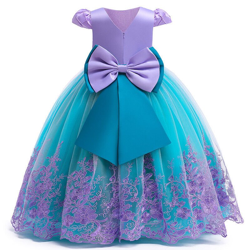 Mermaid Princess Dress Multi - Layered Costume, Ages 3–9 - Babies Mall
