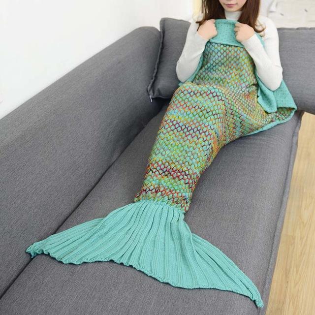 Mermaid Tail Blanket for Kids with Wiggle Room and Full Foot Coverage - Babies Mall
