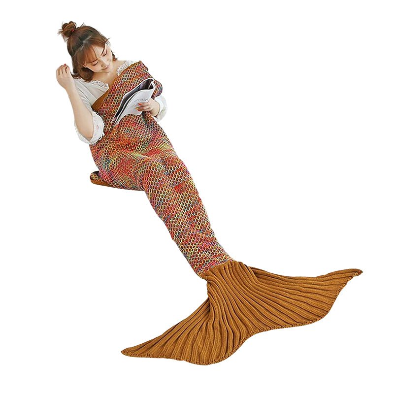 Mermaid Tail Blanket for Kids with Wiggle Room and Full Foot Coverage - Babies Mall