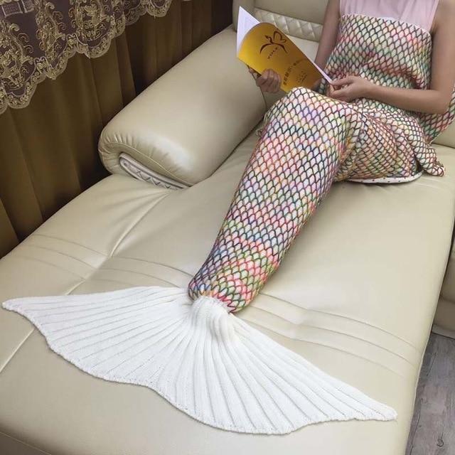 Mermaid Tail Blanket for Kids with Wiggle Room and Full Foot Coverage - Babies Mall
