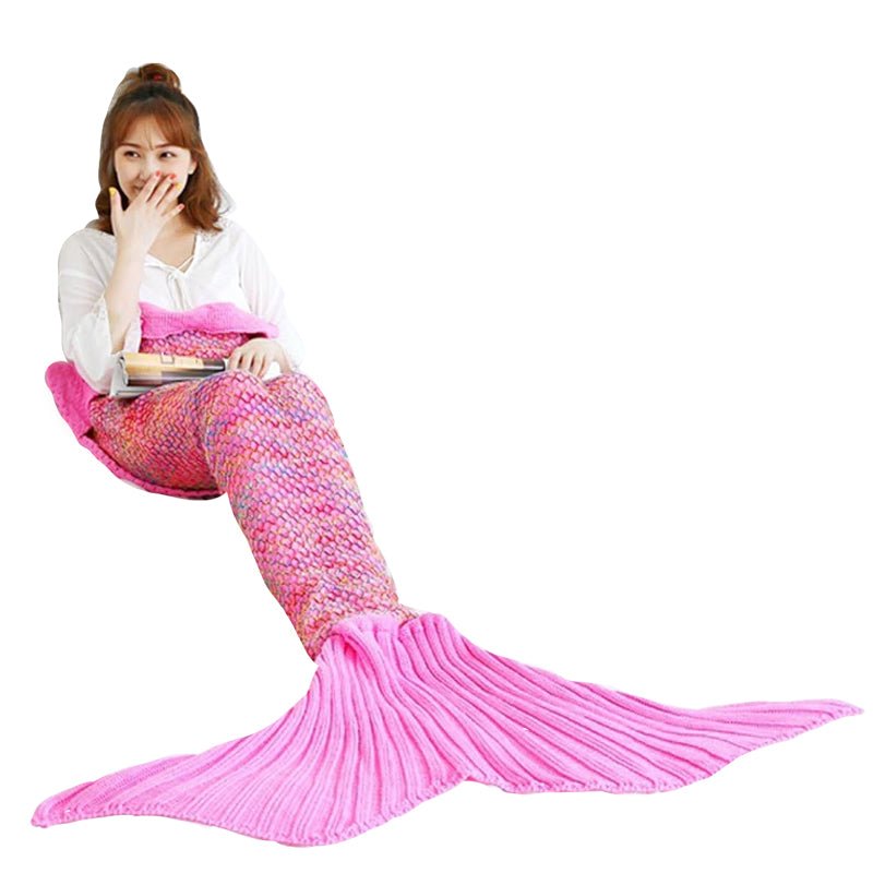 Mermaid Tail Blanket for Kids with Wiggle Room and Full Foot Coverage - Babies Mall