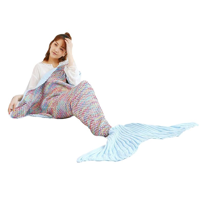 Mermaid Tail Blanket for Kids with Wiggle Room and Full Foot Coverage - Babies Mall