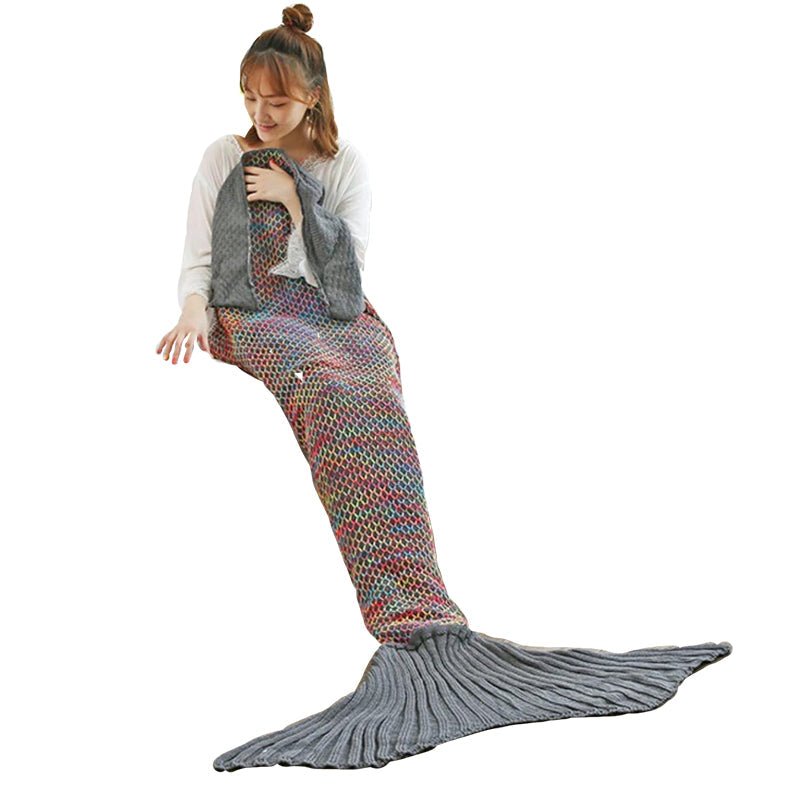 Mermaid Tail Blanket for Kids with Wiggle Room and Full Foot Coverage - Babies Mall