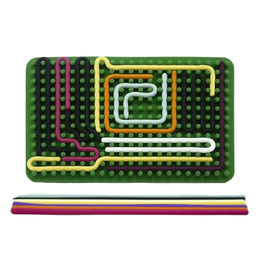 Montessori Silicone Sensory Board with Adhesive Colorful Strips - Babies Mall
