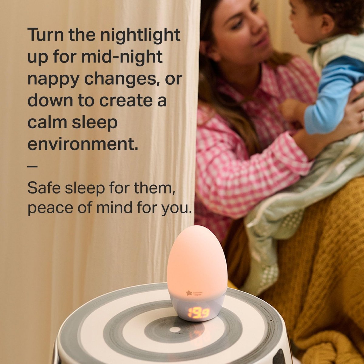 Multifunctional Silicone Night Light with Thermometer & USB Power - Babies Mall