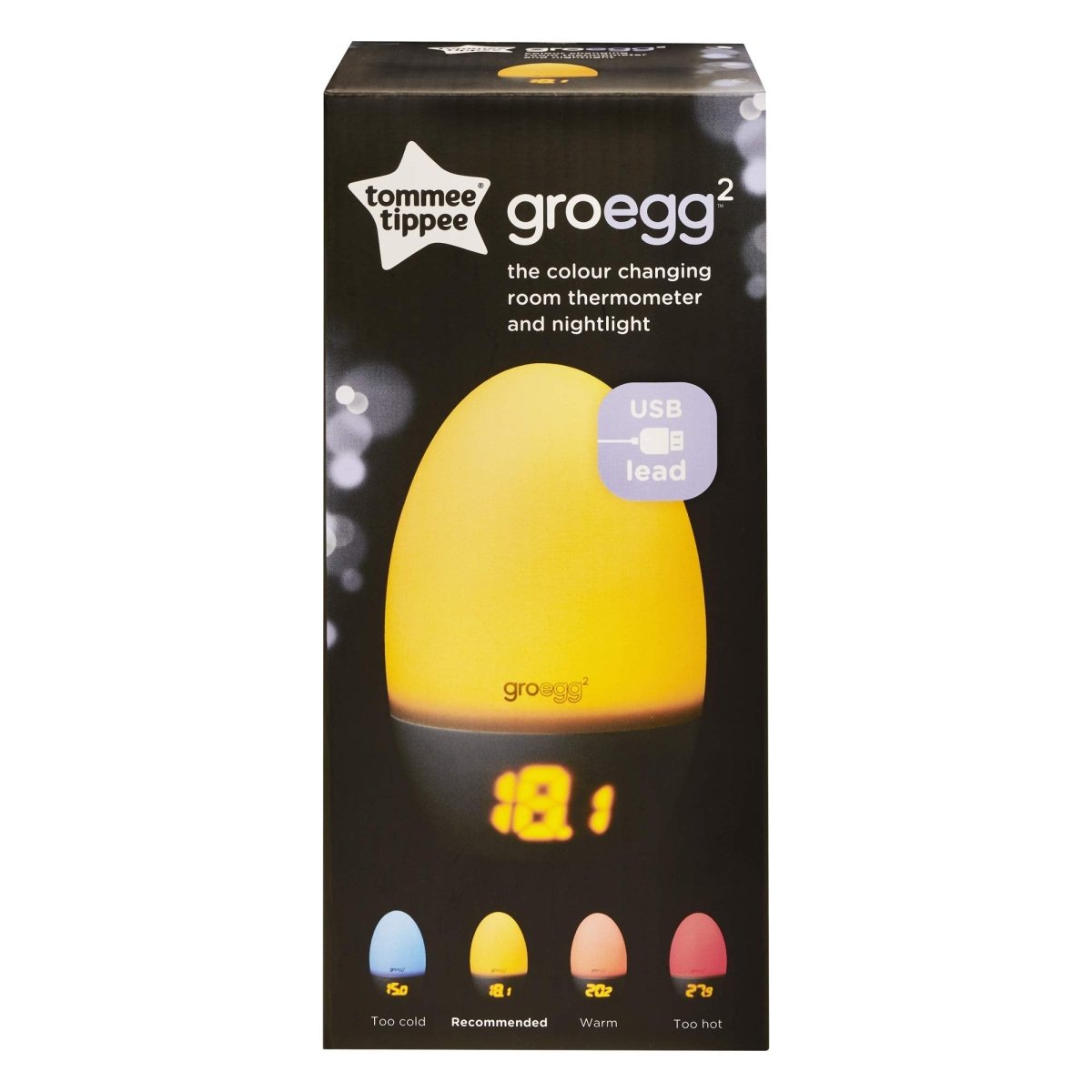 Multifunctional Silicone Night Light with Thermometer & USB Power - Babies Mall