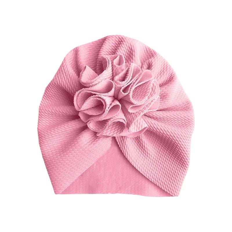 Newborn Baby Headwrap with Soft Stretchy Fabric and Flower Accent - Babies Mall