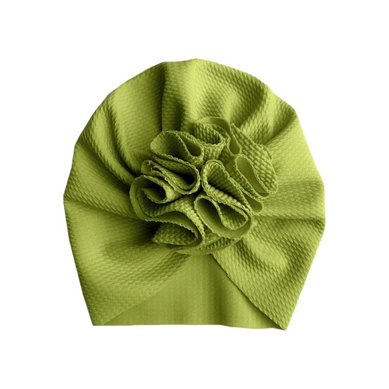 Newborn Baby Headwrap with Soft Stretchy Fabric and Flower Accent - Babies Mall