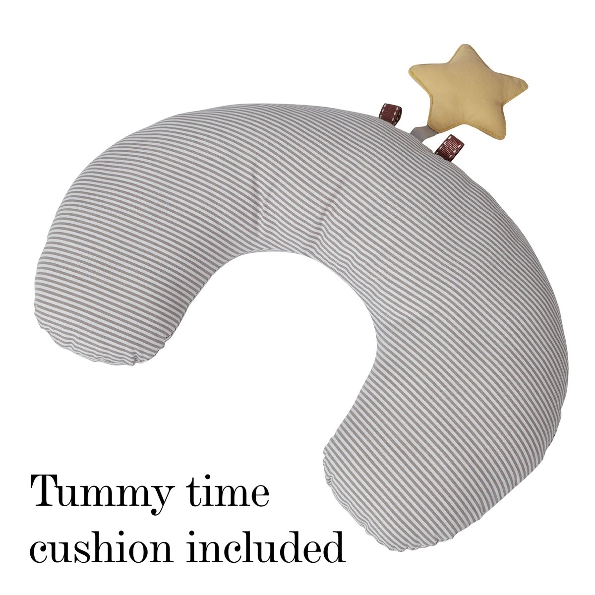 Organic Cotton Cozy Baby Playmat with Mirror, Tummy Pillow and 6 Toys - Babies Mall